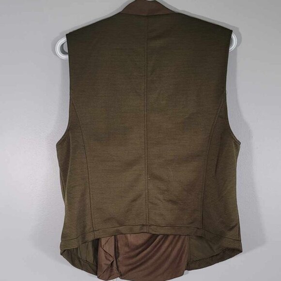 Kardashian Kollection Y2K Drape front green Biker Vest BNWT - Picture 8 of 8